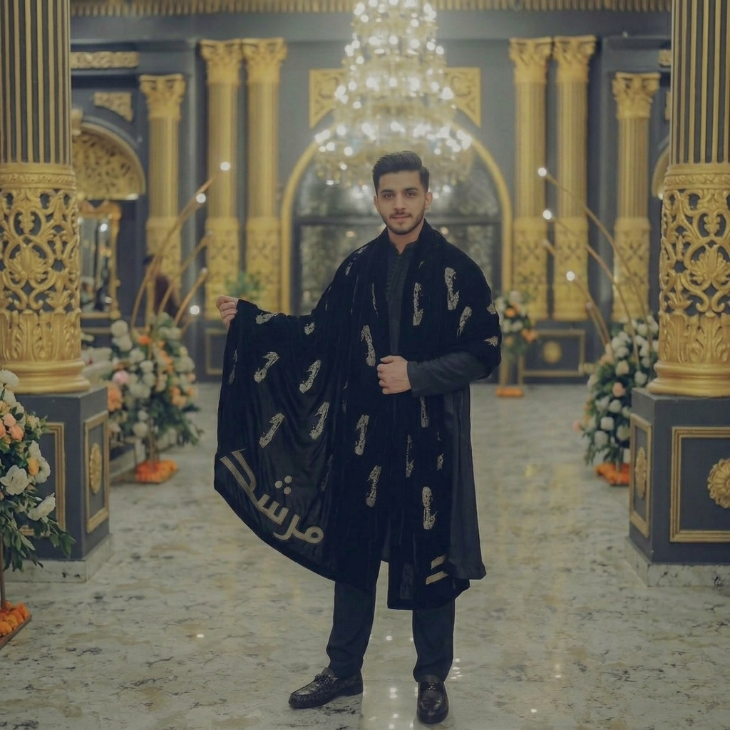"Murshad" Embroidered Shawl