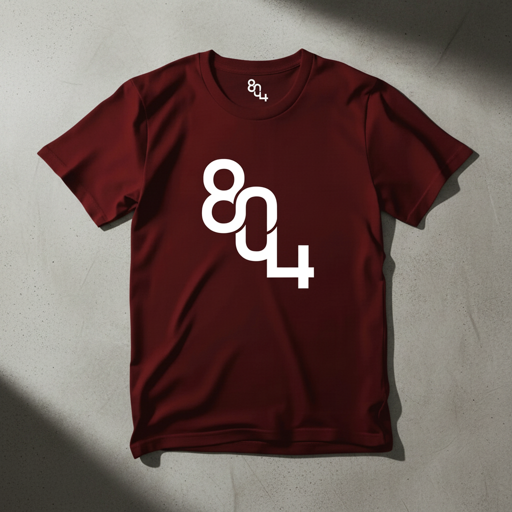 The 804 Legacy Tee Burgundy / Oxblood