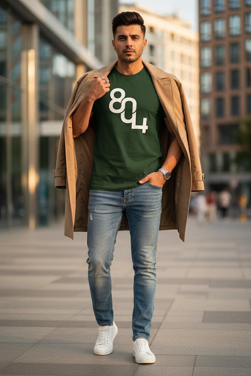 The 804 Legacy Tee  Forest Green / Army Green